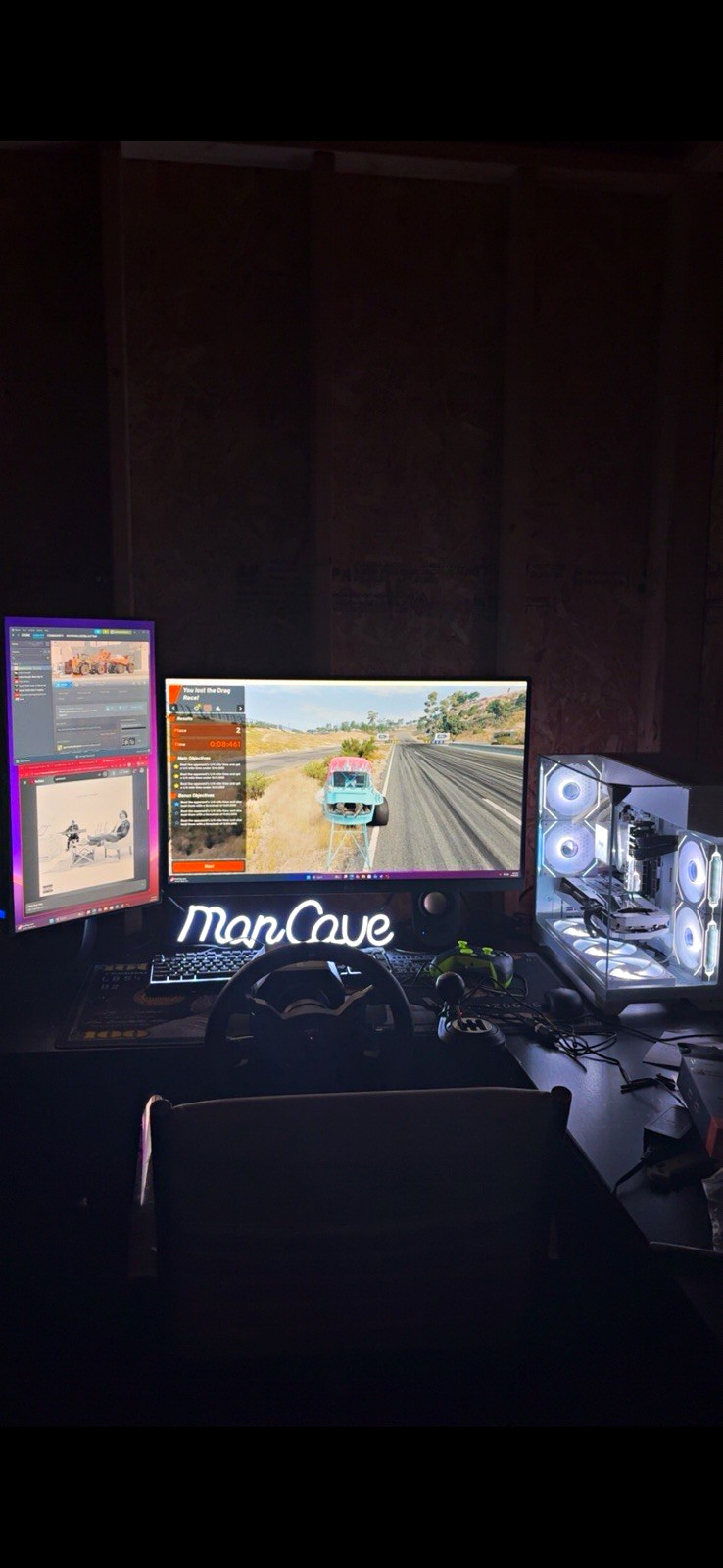 Custom/Whitebox White Gaming PC Ryzen 5 5500 RX 6700 32GB RGB Liquid Cool