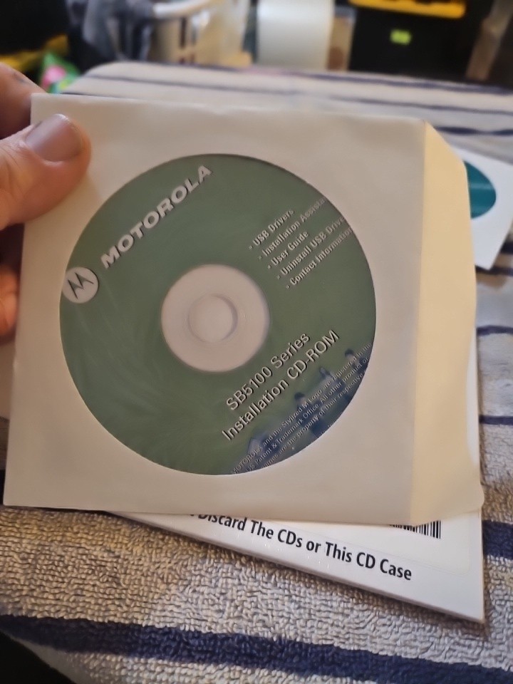 Motorola SB5100 Series Installation CD-Rom Disc Sealed 