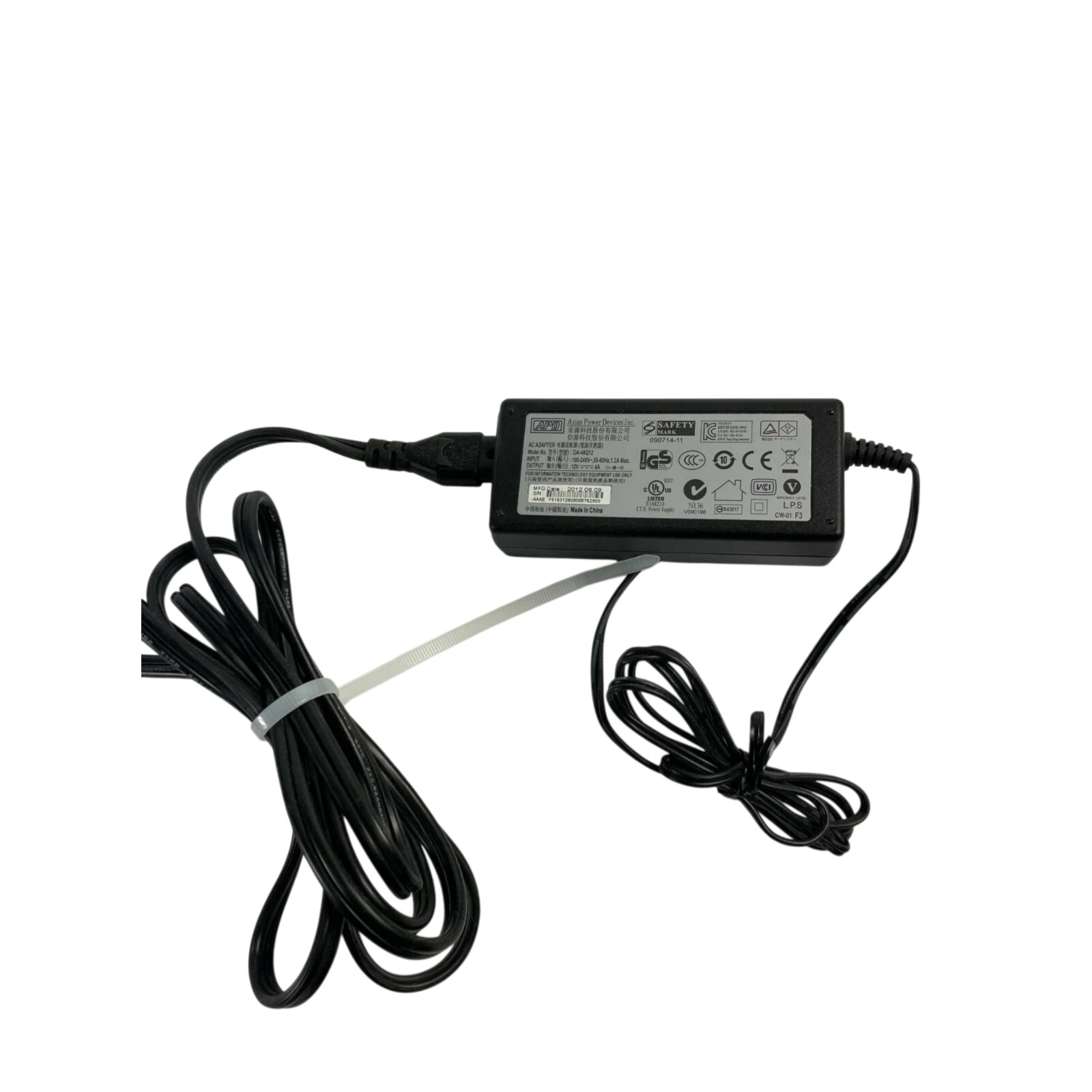 Genuine APD DA-48Q12 Ac Adapter Output 12 V 4 A Power Supply Adapter A91