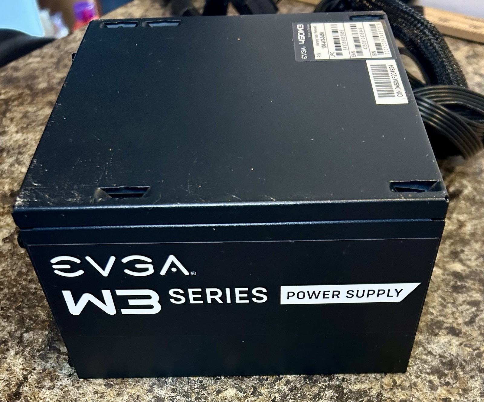 EVGA 450 W3 ATX 450W Non-Modular Power Supply PSU Black 100-W3-0450