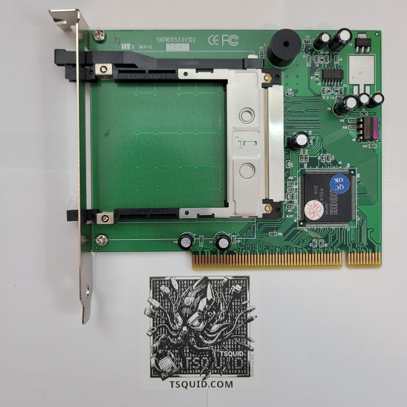 Ricoh PCMCIA CardBus PCI Adapter R5C476 II 190N00533V102 Desktop Expansion Card