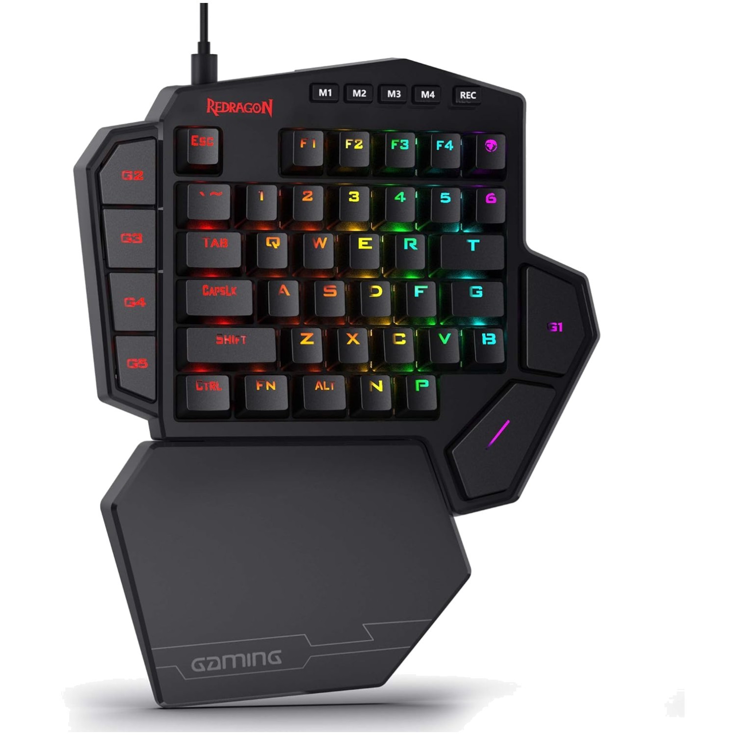 K585 One-Handed RGB Gaming Keypad - 42 Tactical Keys & Detachable Wrist Rest