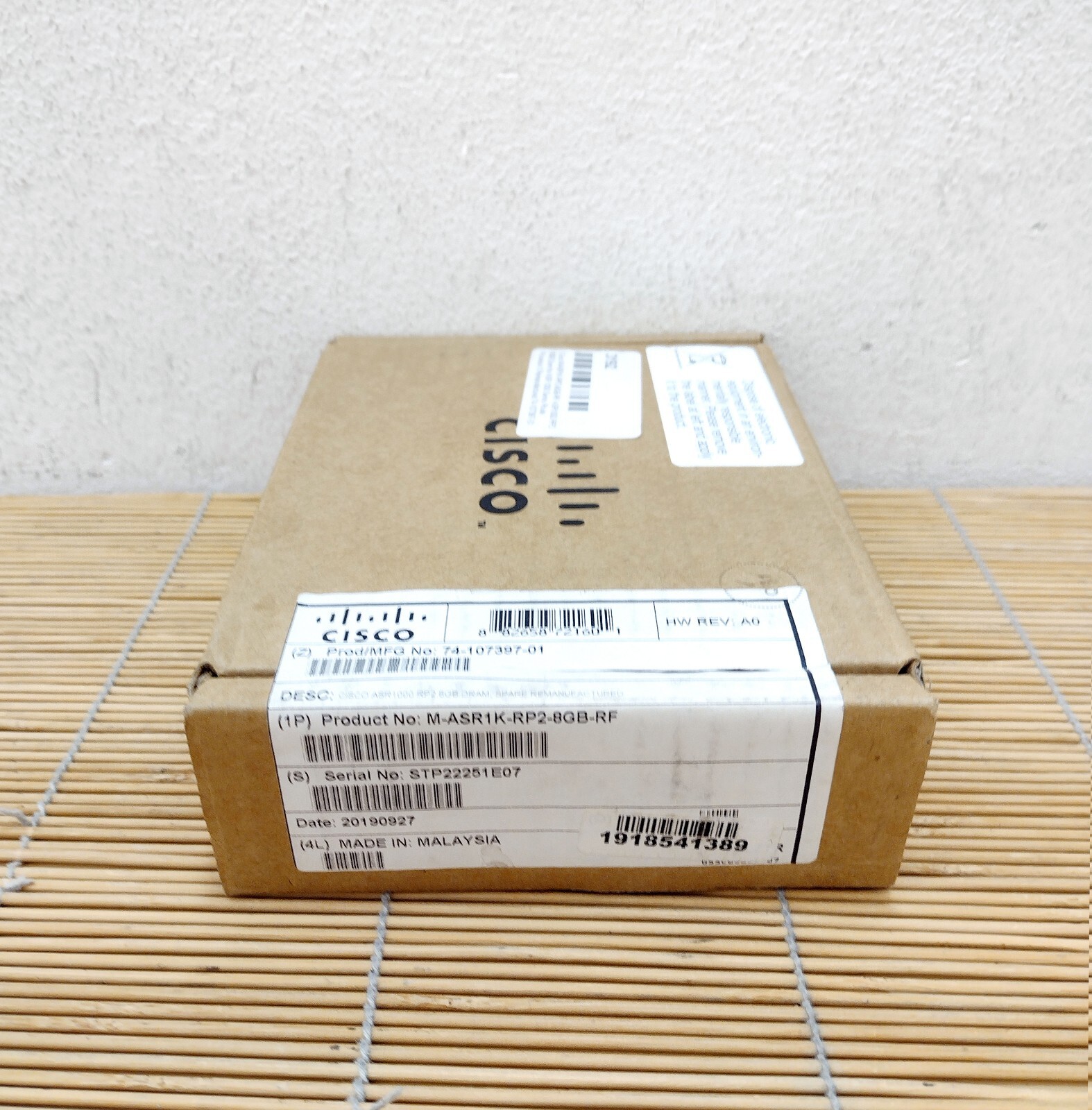 Cisco M-ASR1K-RP2-8GB RF ASR 1000 RP2 8GB DRAM Used in New Cisco Sealed Box