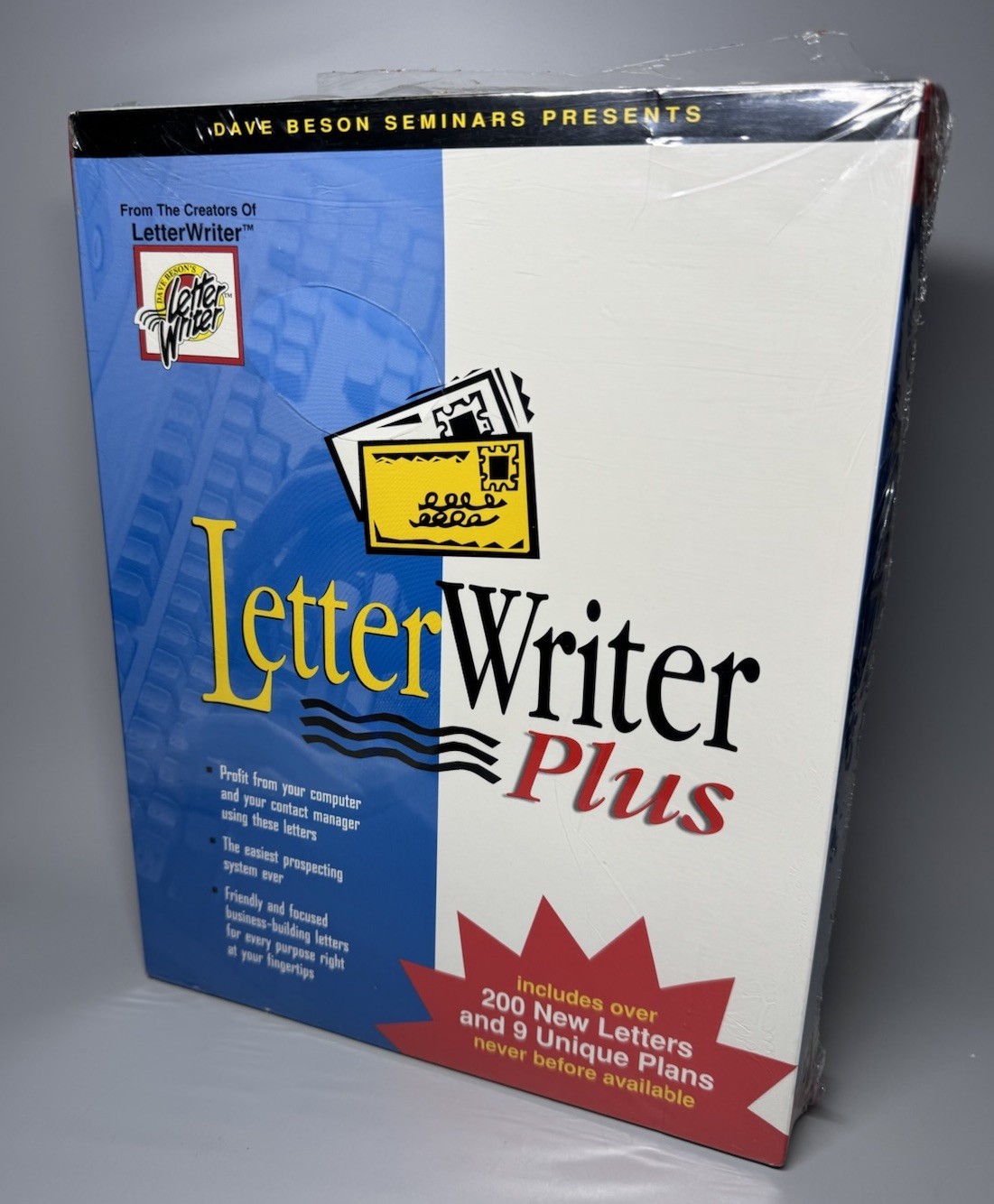 Dave Beson LetterWriter Plus Real Estate Oddware OnLine Agent 2000 NOS SEALED