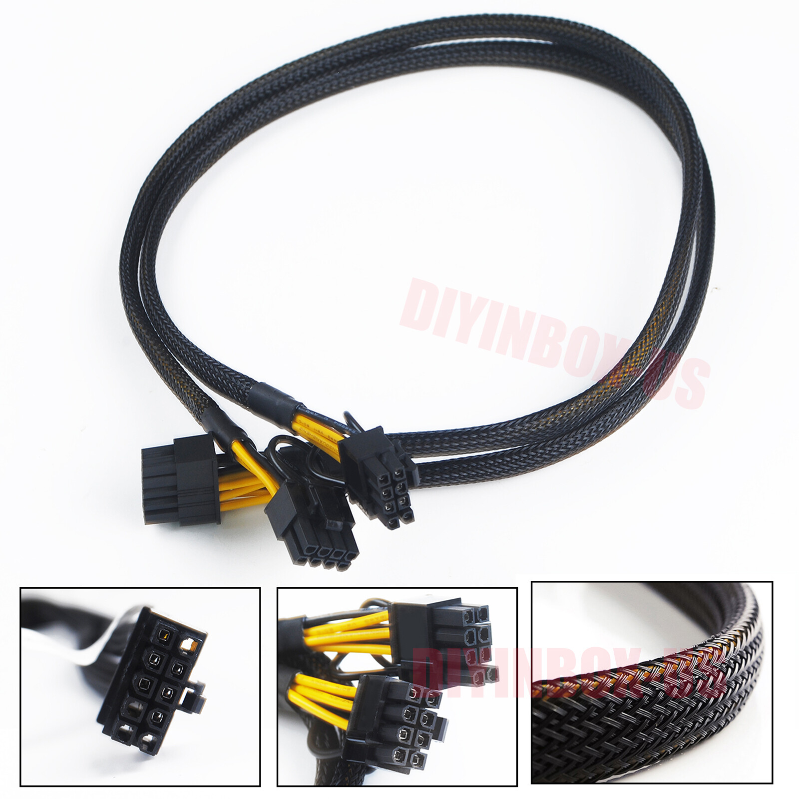 For HP DL380 DL388 DL385 Gen9 and GPU Power Adapter Cable 10pin to 8+8pin 63cm 