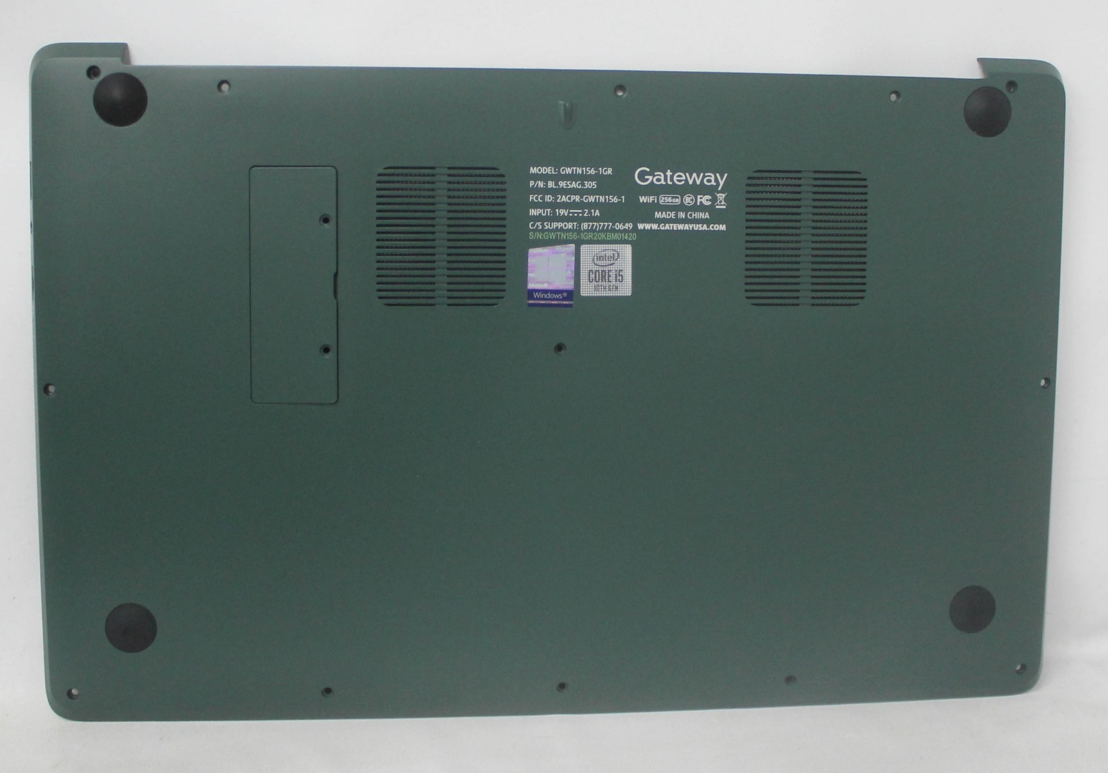 GWTN156-1GR-BASE-B Gateway Bottom Base Cover Green Gwtn156-1Gr GRADE B