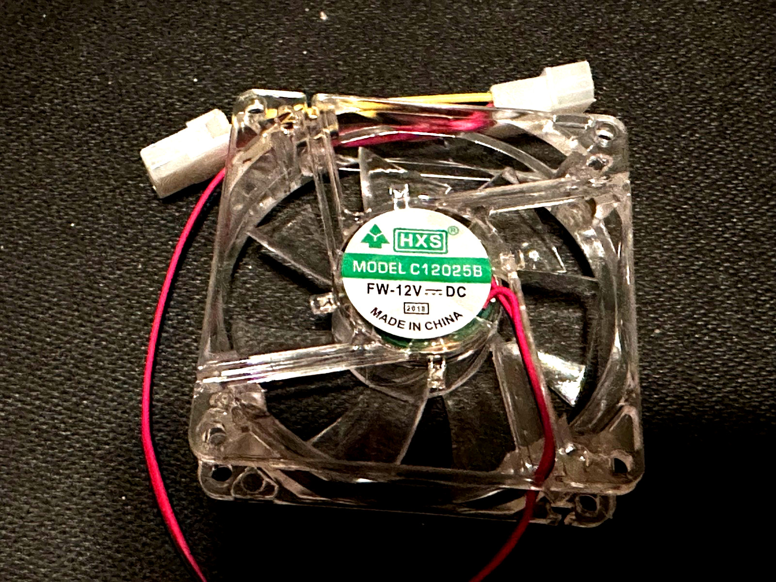 HXS Model C12025B FW-12V DC 88 mm Computer Fan Clear 120mm New