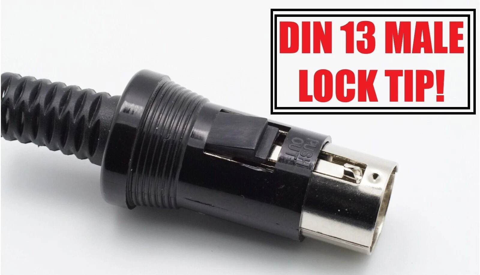 PS ATARI ST Kenwood Roland lock 2PC male plug connector DIN 13 pin