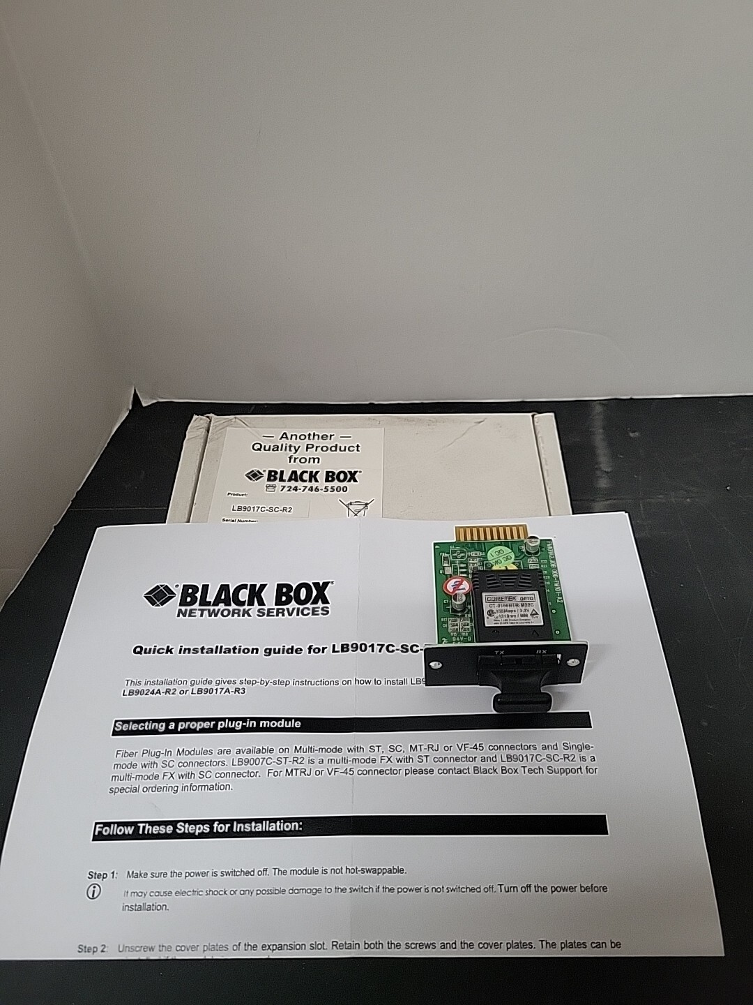 Black Box FX PCI Express Fiber Network Adapter LB9017C-SC-R2