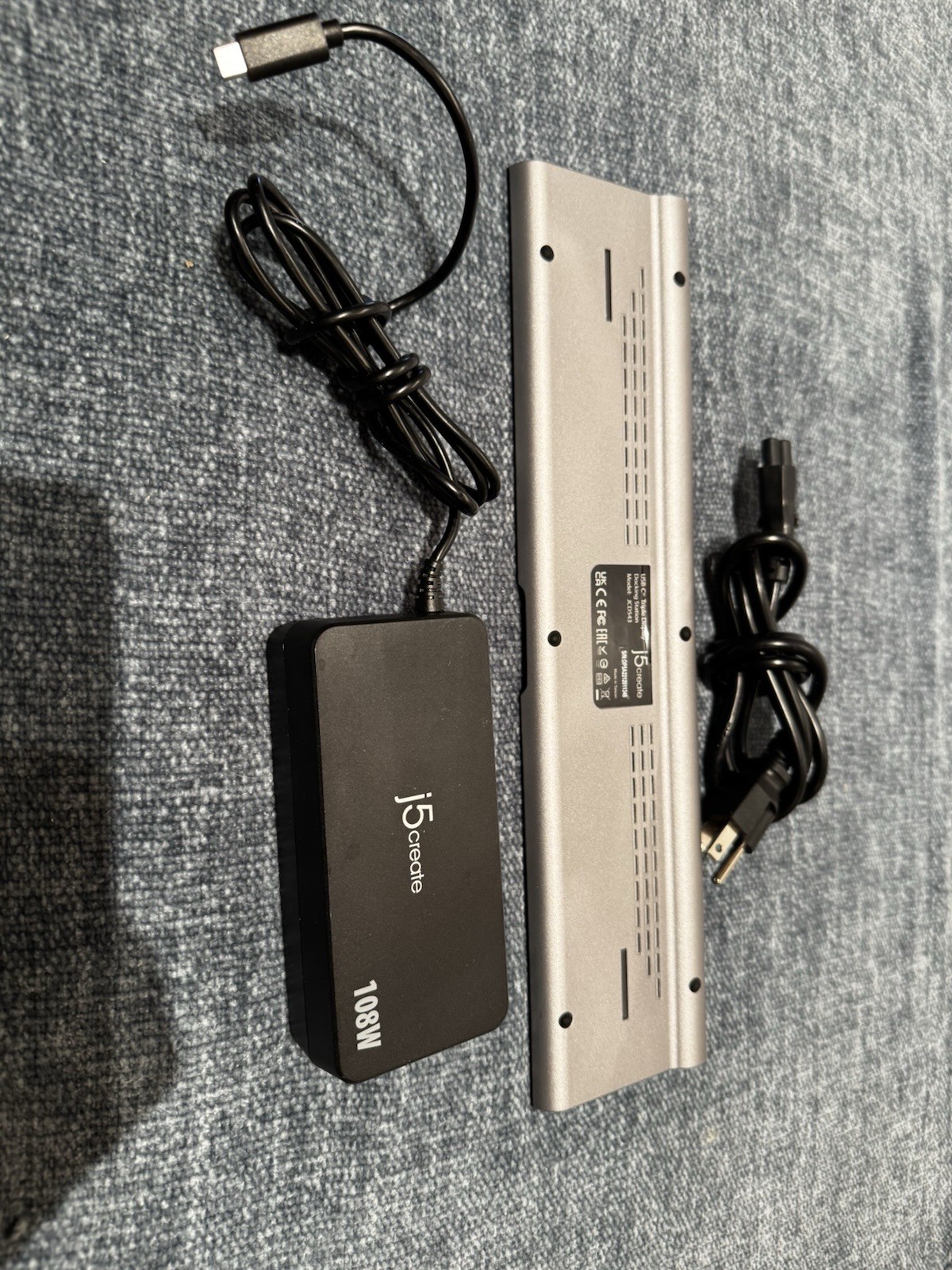 j5create JCD543 USB-C Triple Display Docking Station with 108W PD Fast Charging