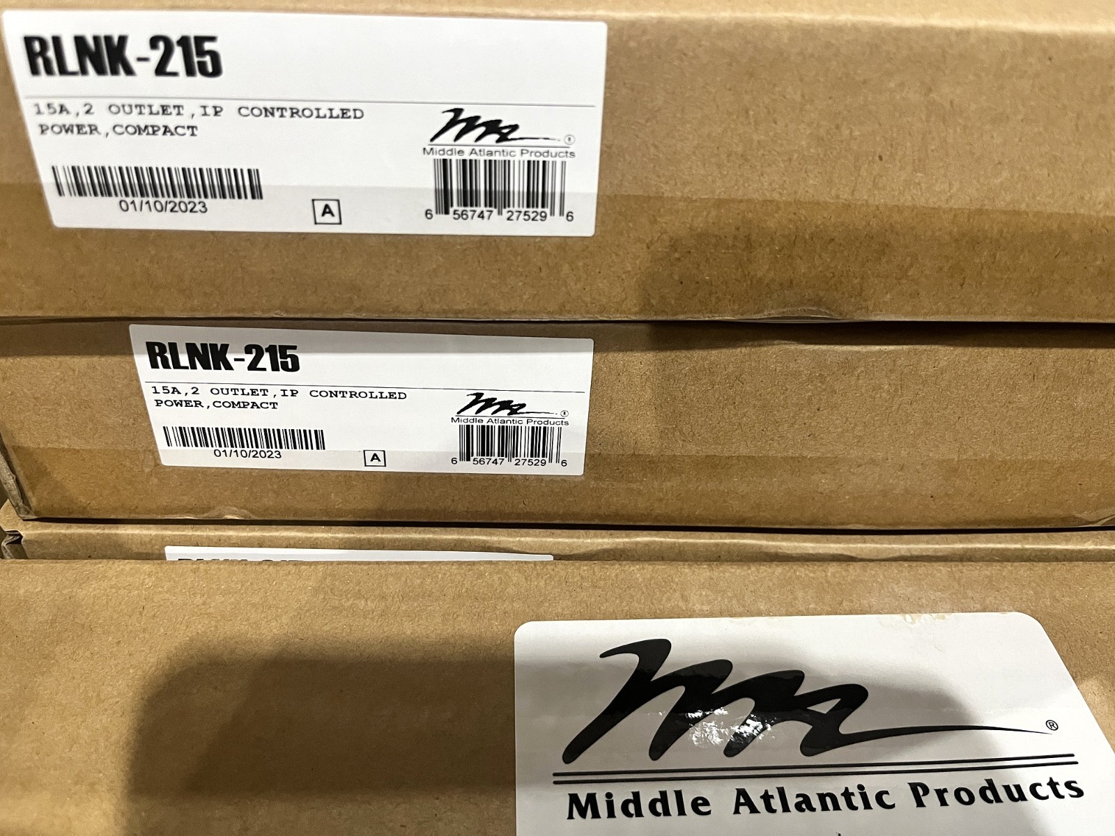 Middle Atlantic RLNK-215 RackLink 15A 2-Outlet IP Controlled Power NEW SEALED