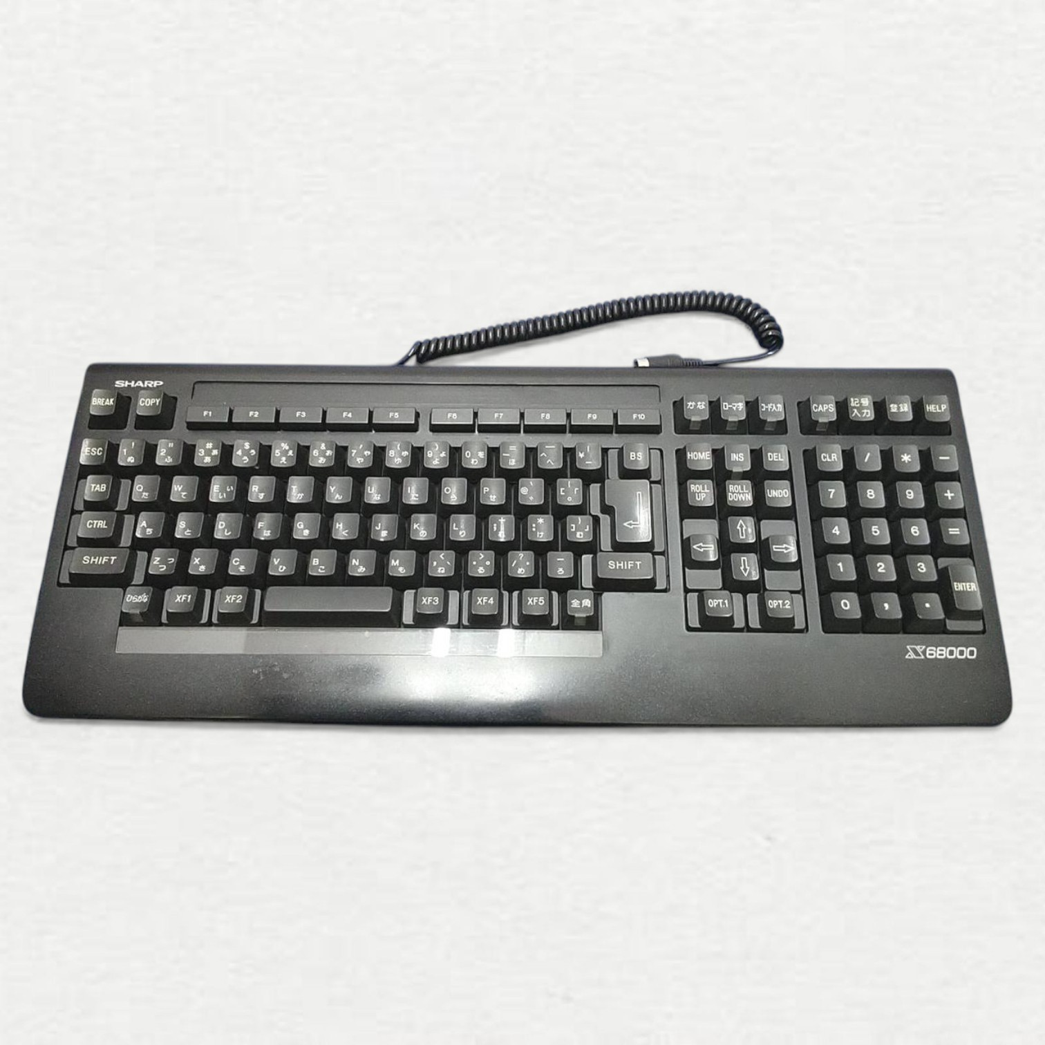 SHARP X68000 Original Keyboard DSETK0016CE02 16 Bit Smooth Scroll Black