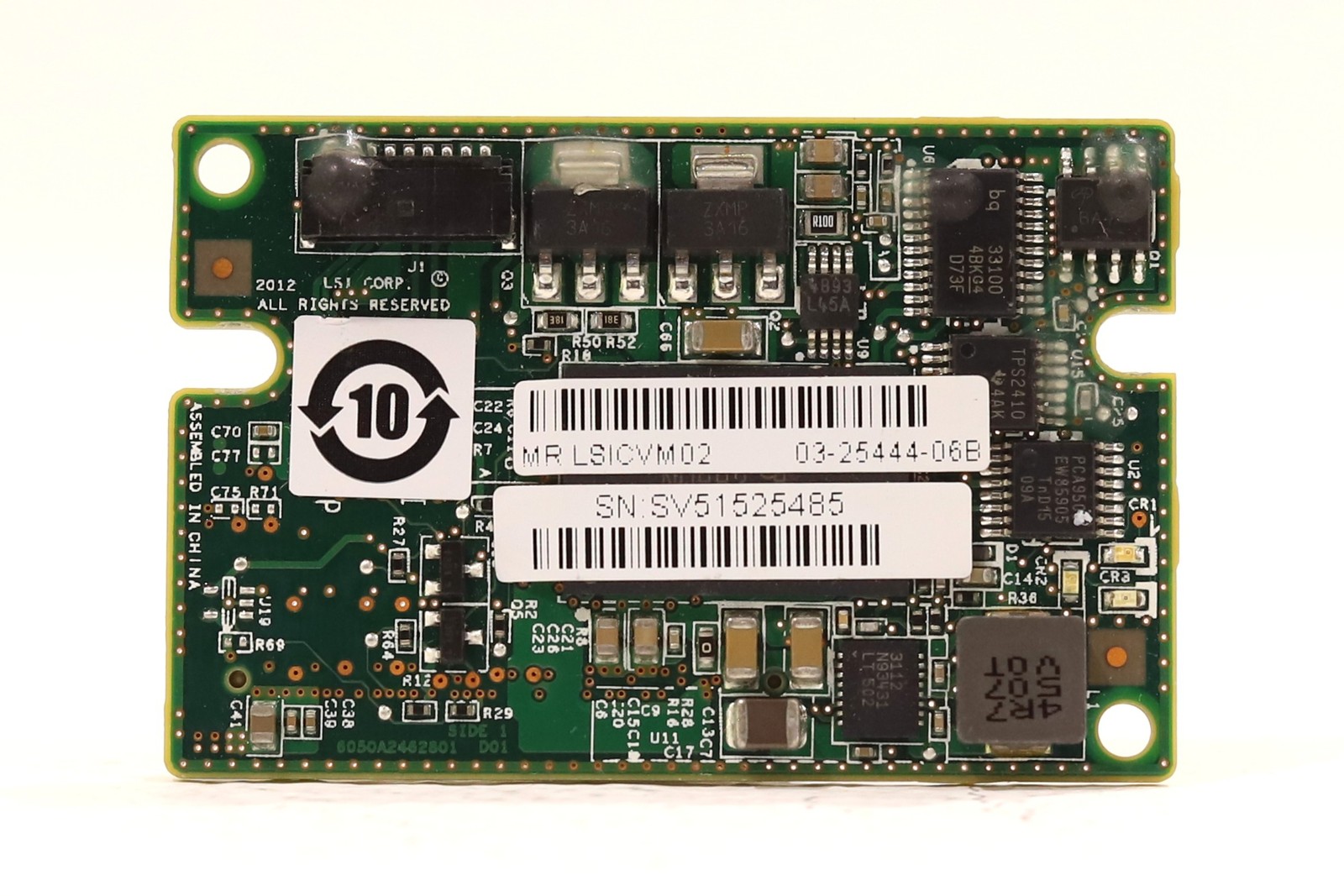 SuperMicro LSICVM02 8GB CacheVault SuperCap Power Protection P/N: 03-25444-06B