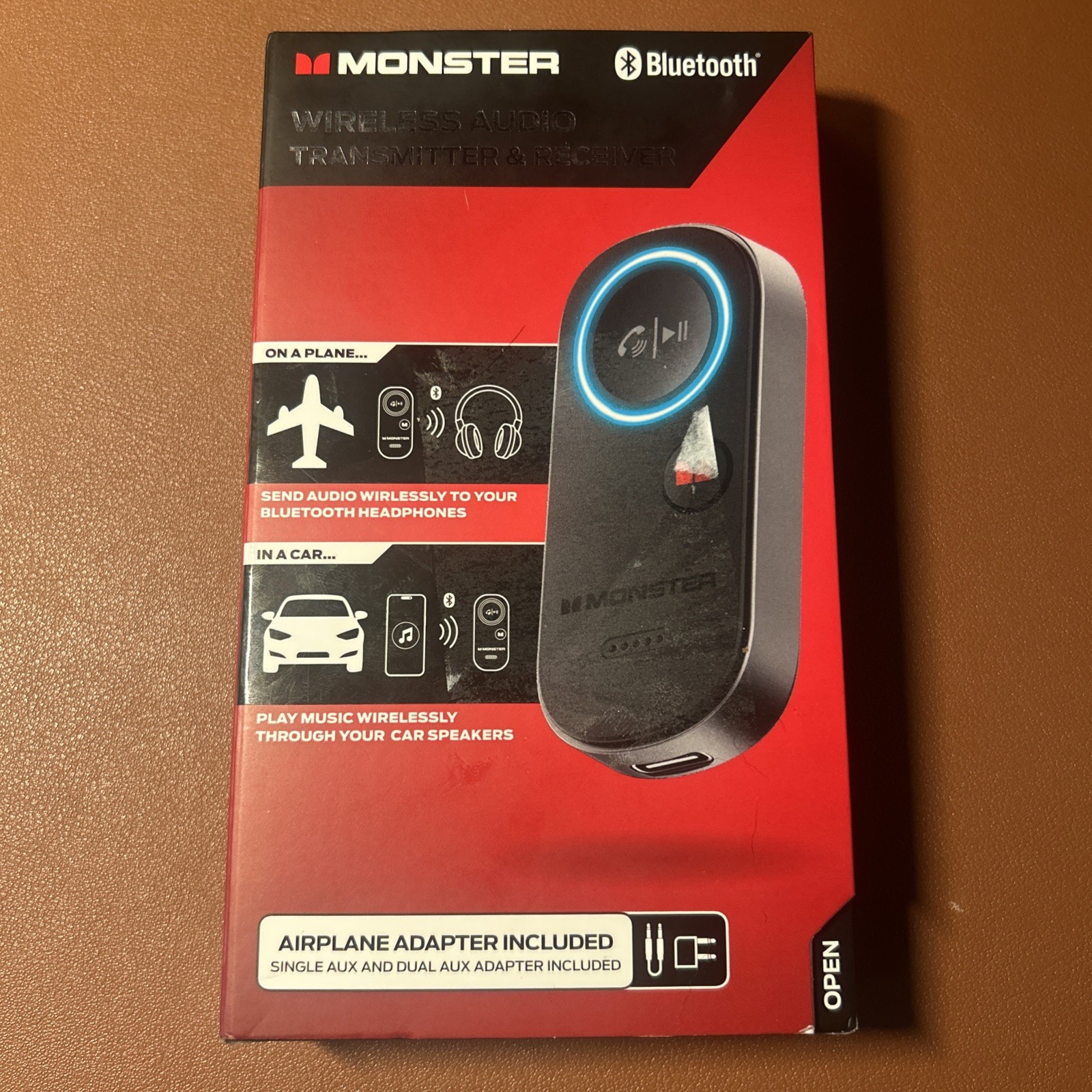 Monster 2-in-1 Bluetooth Wireless Audio Adapter Transmitter/Receiver