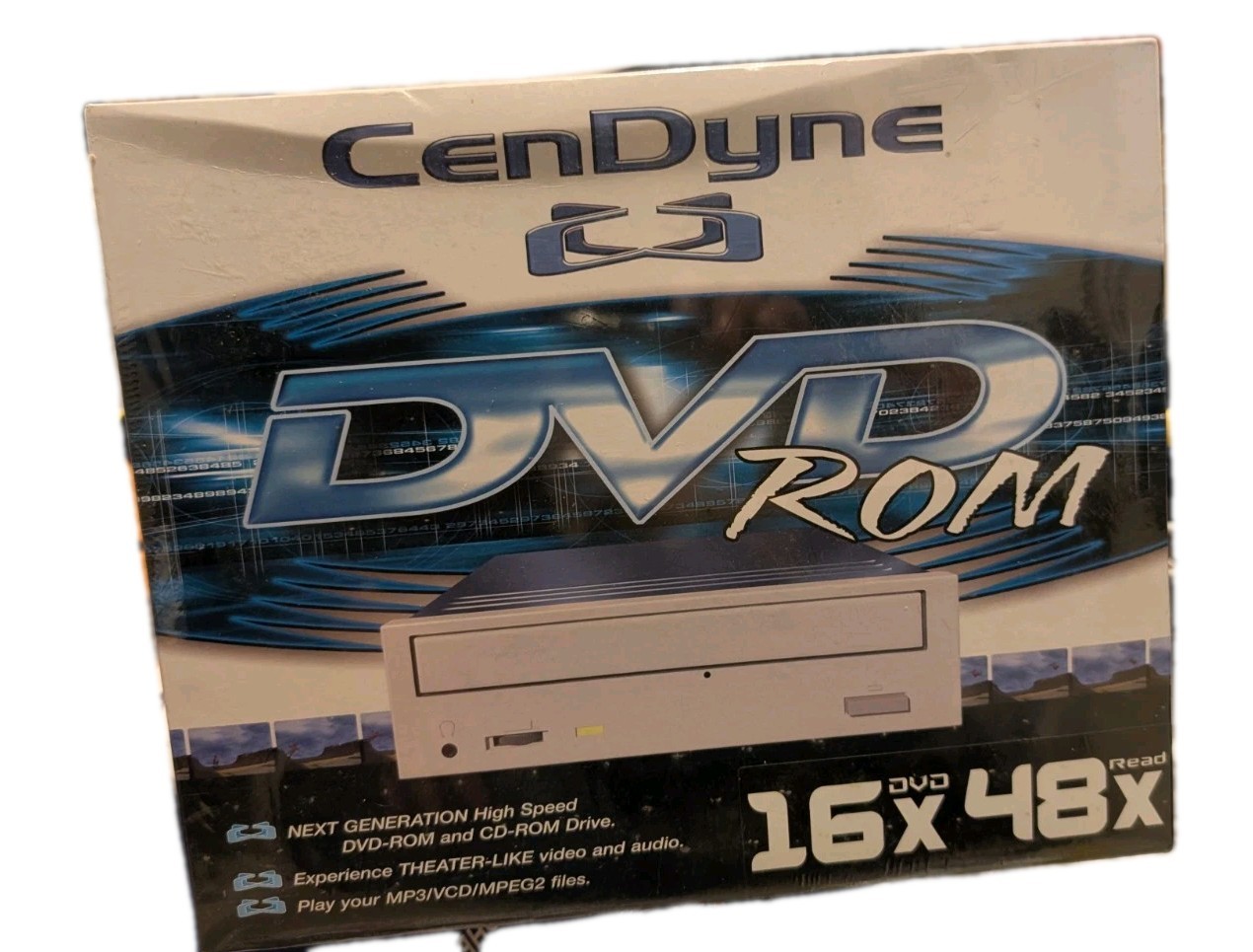 Computer DVD-CD-ROM 16x DVD Playback 48x CD-ROM New In Box Made By CenDyne