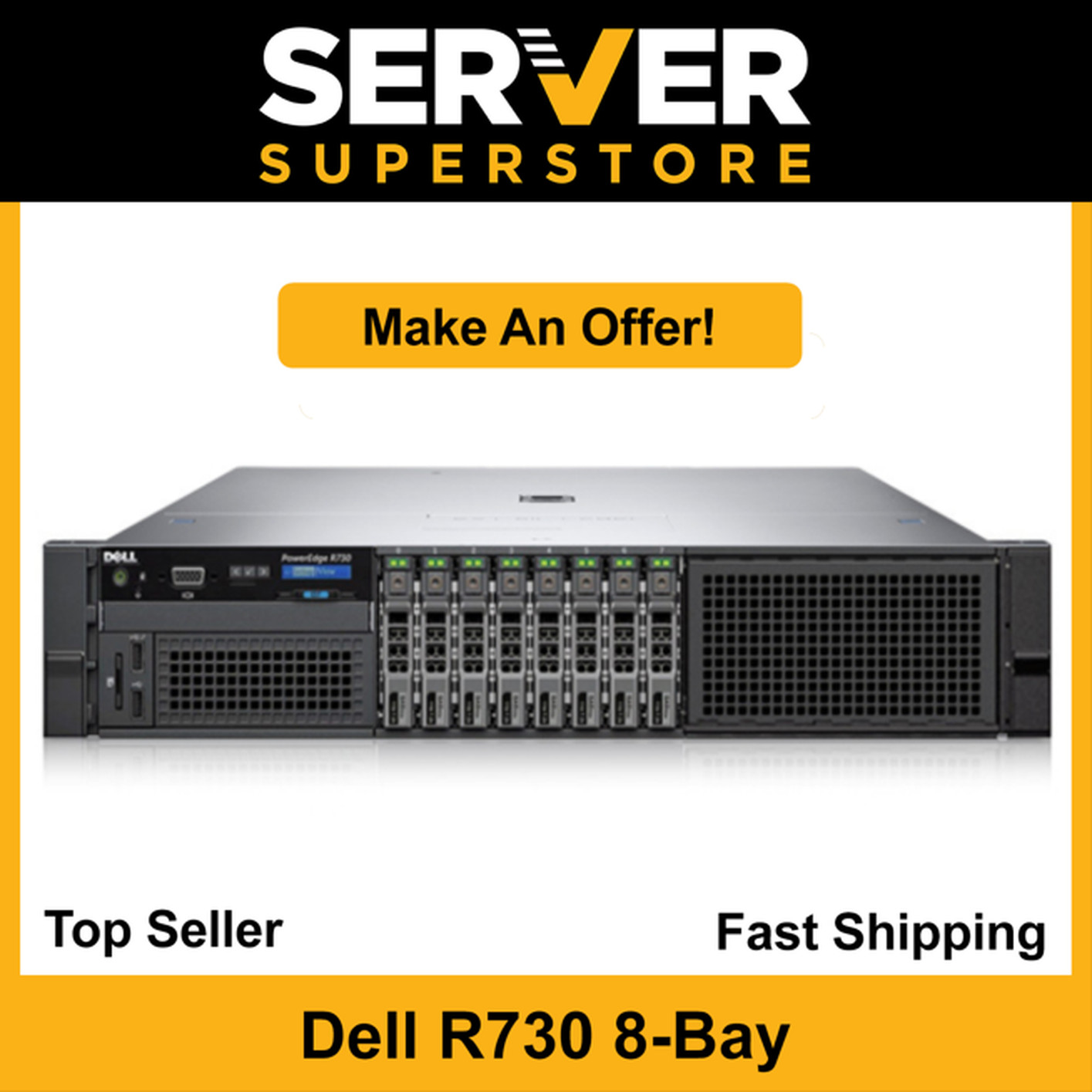 Dell PowerEdge R730 Server 2x E5-2630 V4 -20 Cores H730 32GB RAM 2x 600GB SAS