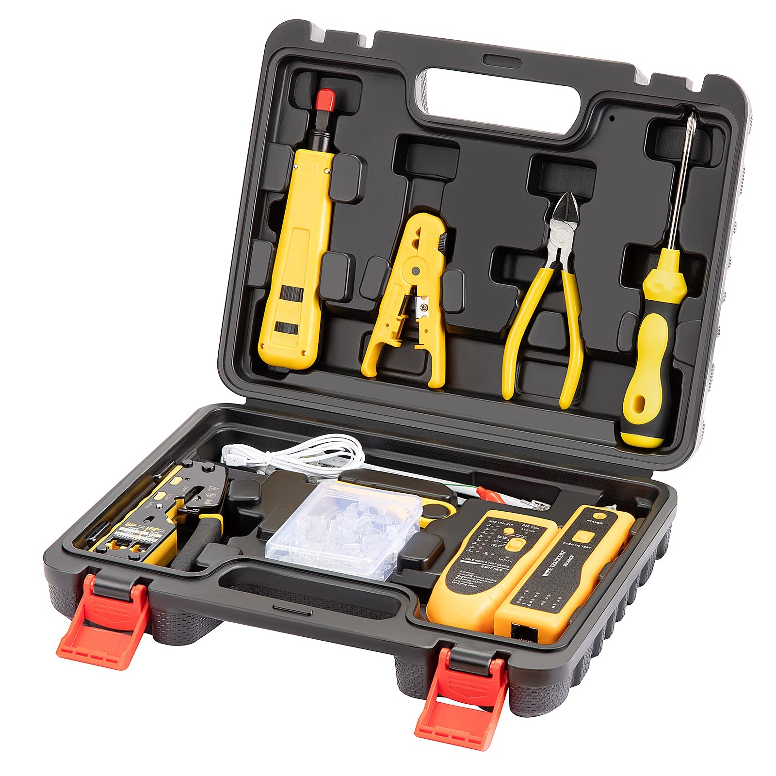 Gaobige Network Tool Kit RJ45 Crimp Tool Pass Through