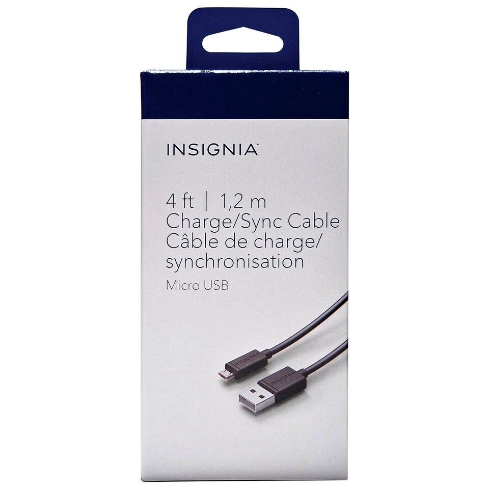 Insignia 1.2m (4 ft.) Micro USB Sync / Charger NS-MCDT2-C