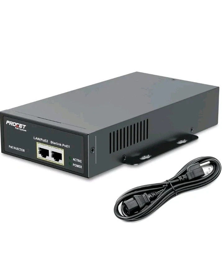 PROCET SFP Fiber PoE Injector SFP Uplink PoE++ 95W Industrial PoE Power Suppl...