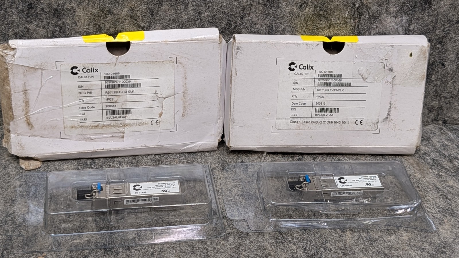 2 x Calix 100-01662 Compatible 1000BASE-LX SFP Transceiver (SMF, 1310nm, 10km)