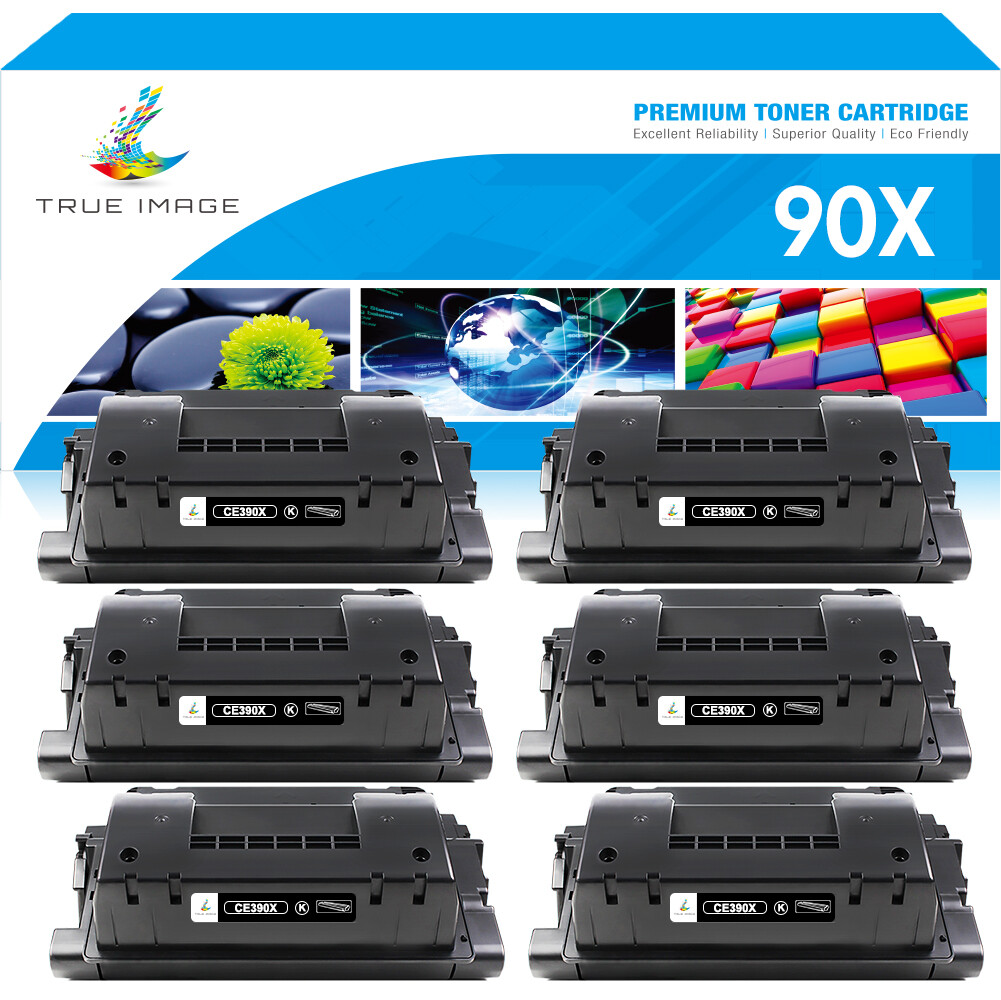 6x High Yiled Black Toner Compatible With HP CE390X 90X LaserJet 600 M602 M603