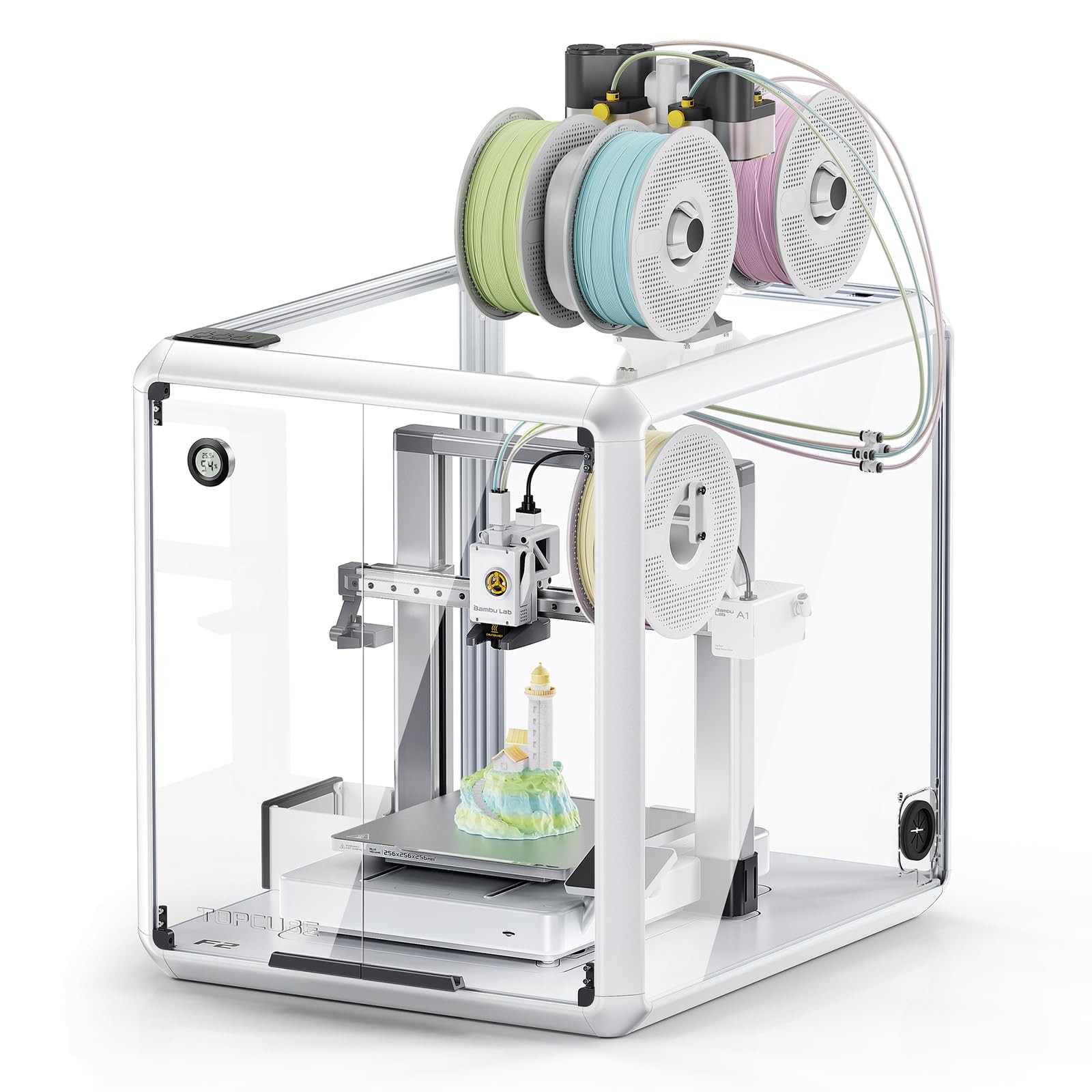 TOPCUBE F2 3D Printer Enclosure for Bambu Lab A1/A1 Combo, Active Cooling