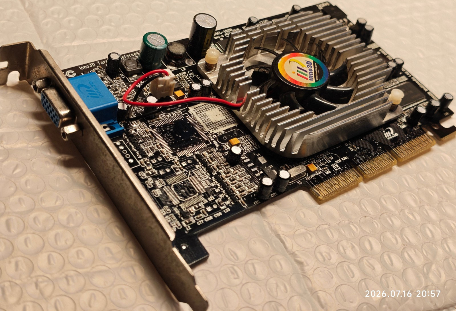 128-Bit 3D VGA CARD Inno3D Tornado GEFORCE4 Titanium AGP8x T42R42 64MB DDR RAM