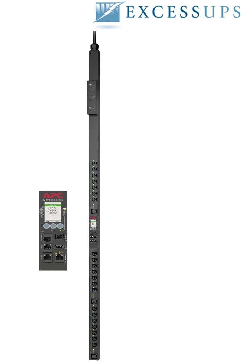 APC APDU9965 Rack PDU 9000 Switched 8600W 30A 208V,Out:(21)C13/C15, (3)C19/C2...