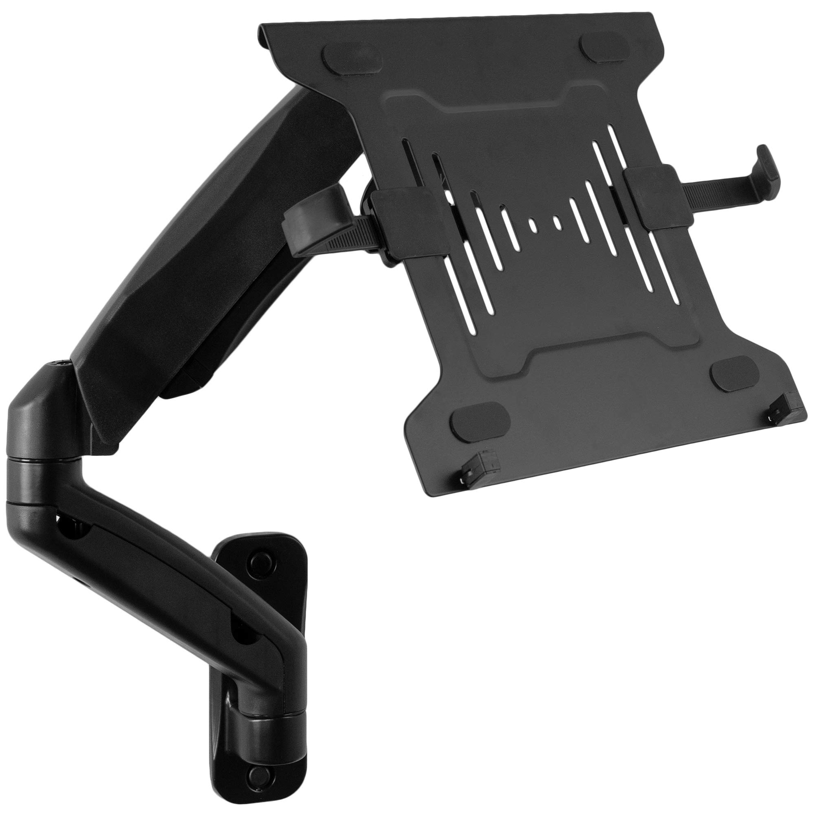 Height Adjustable Pneumatic Extended Arm Laptop Wall Mount, Full Motion Artic...