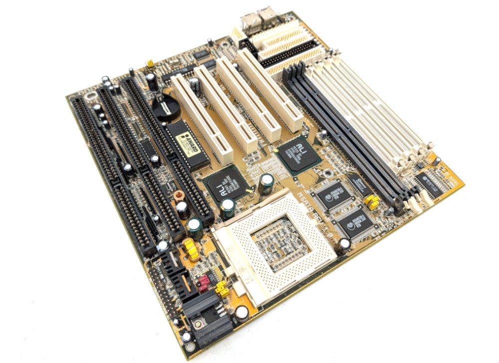 Untested Biostar M5ATA REV 1.0 Socket 7 Motherboard Retro ALI M1531