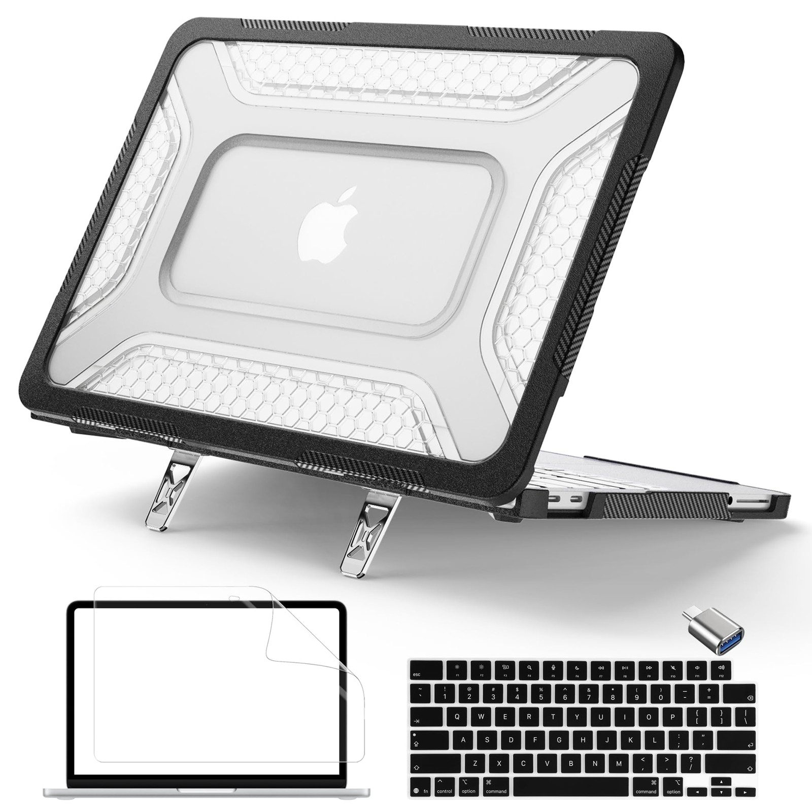 HexArmor Case for MacBook Neo 13 Inch 2026 Model A3404, Black