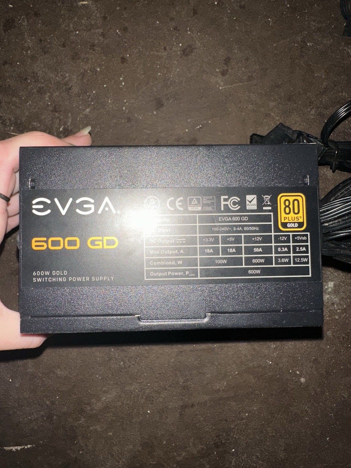 EVGA 600BQ 80+ Bronze 600W Semi Modular FDB Power Supply
