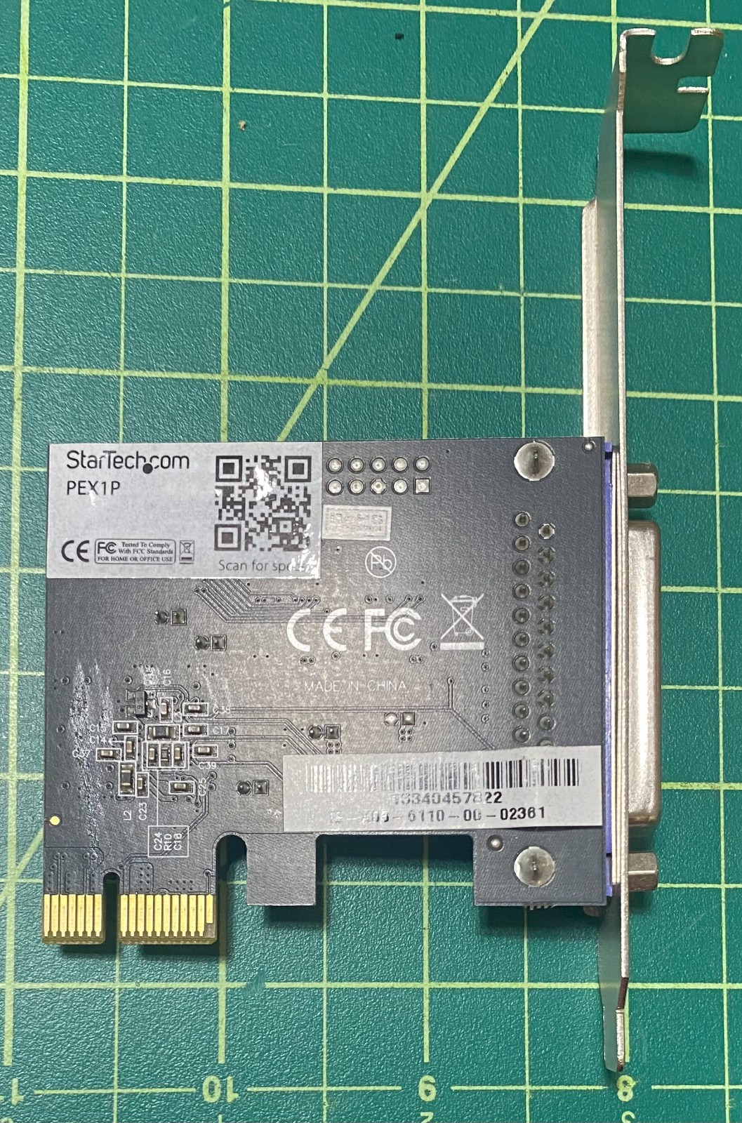 StarTech PEX1PLP 1 Port PCIe Low Profile Parallel Adapter Card SPP/EPP/ECP