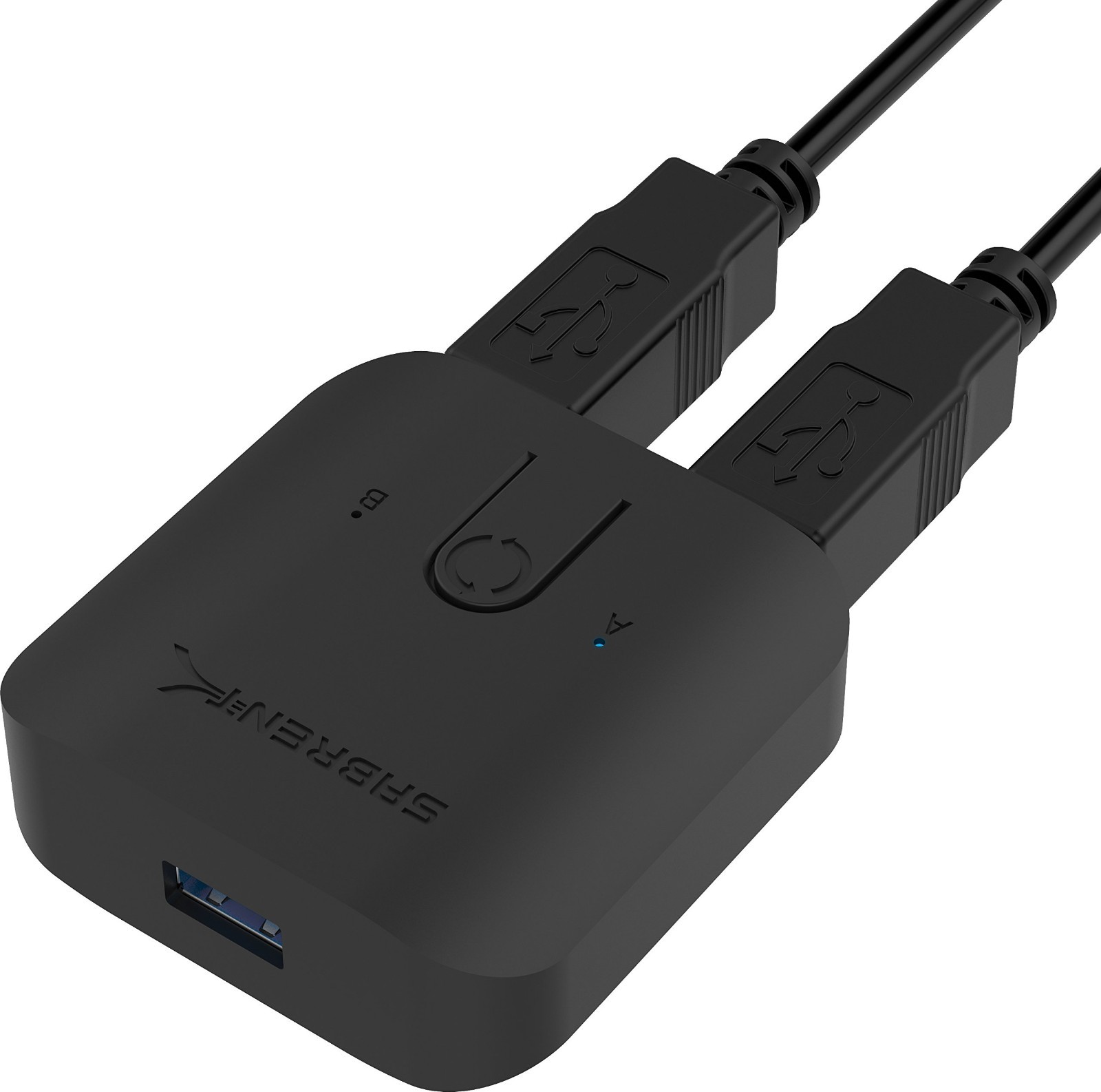USB 3.0 Sharing Switch for Multiple Computers, LED Indicator, Fast Data Transfer