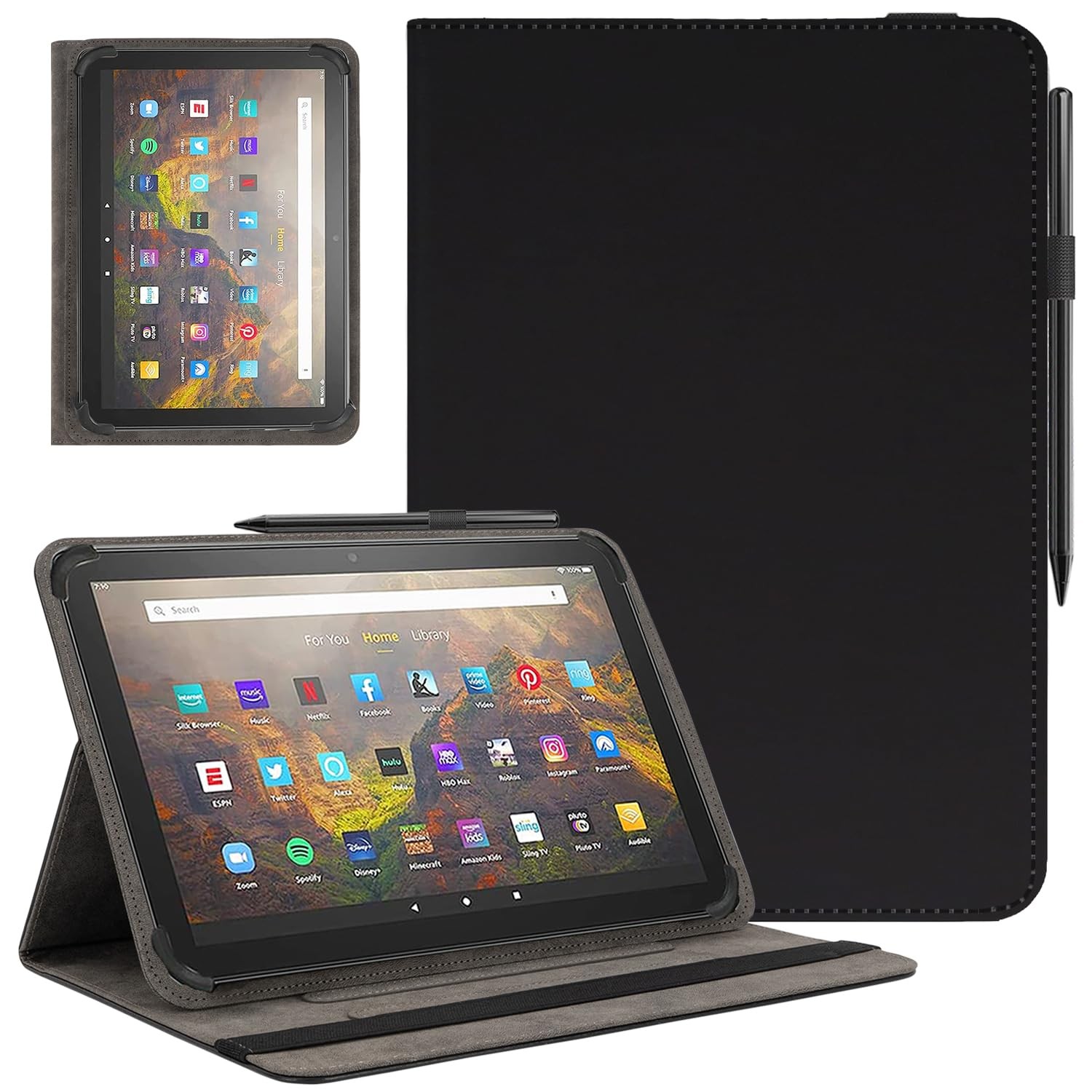 Phondazvi Universal 11 12 Inch Android Tablet Case,11 11-12 inch, Black