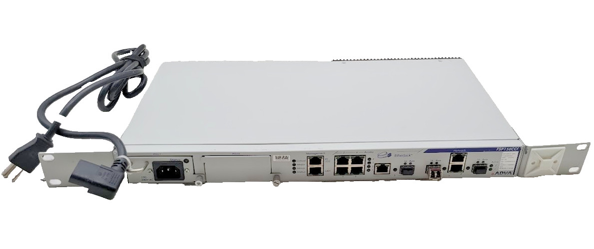 ADVA FSP150CCF-825 EtherJack Optical Networking Carrier Ethernet w/ Power Cord