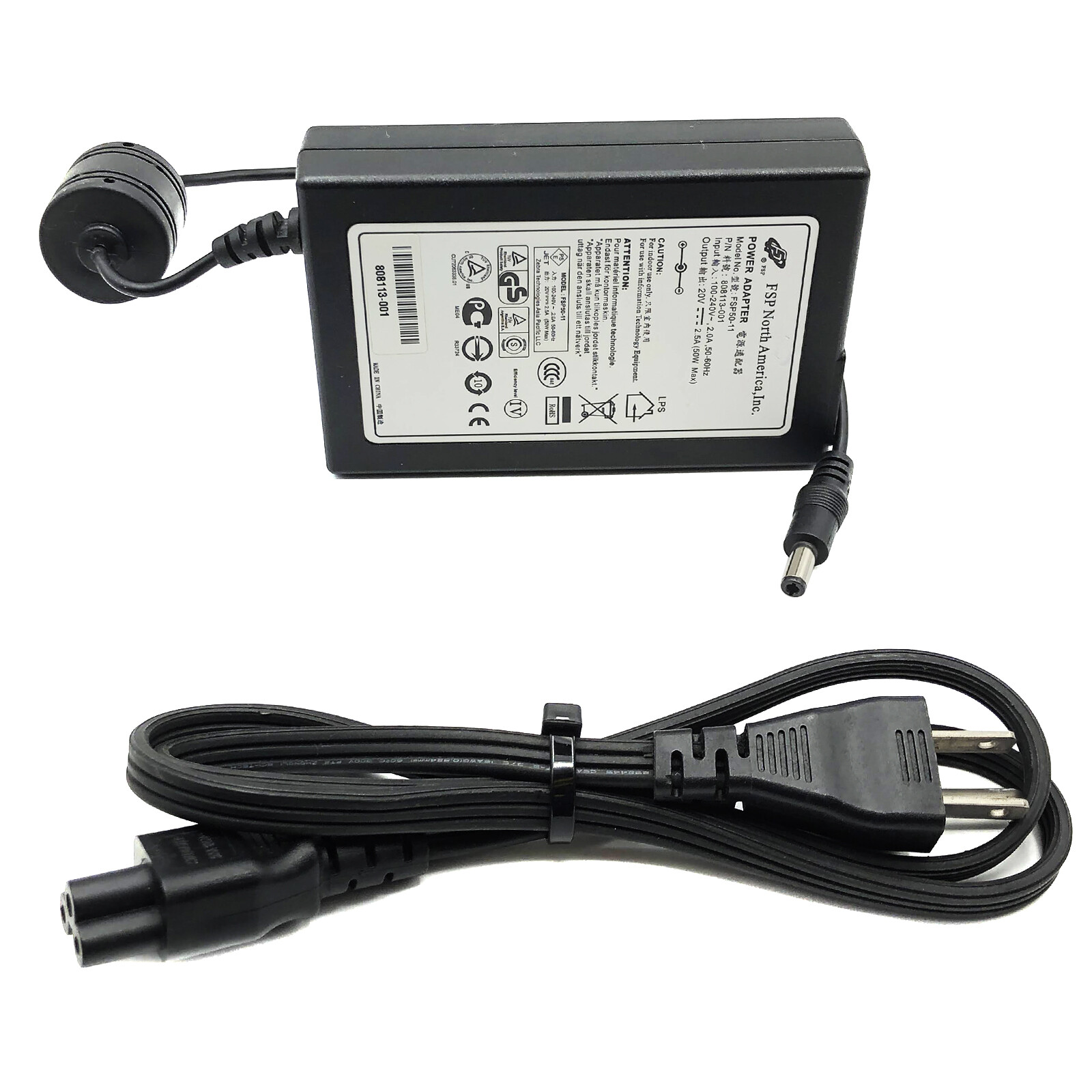 Original FSP 20V AC Adapter for Label Printer Zebra TLP3844 TLP3844Z TLP384Z