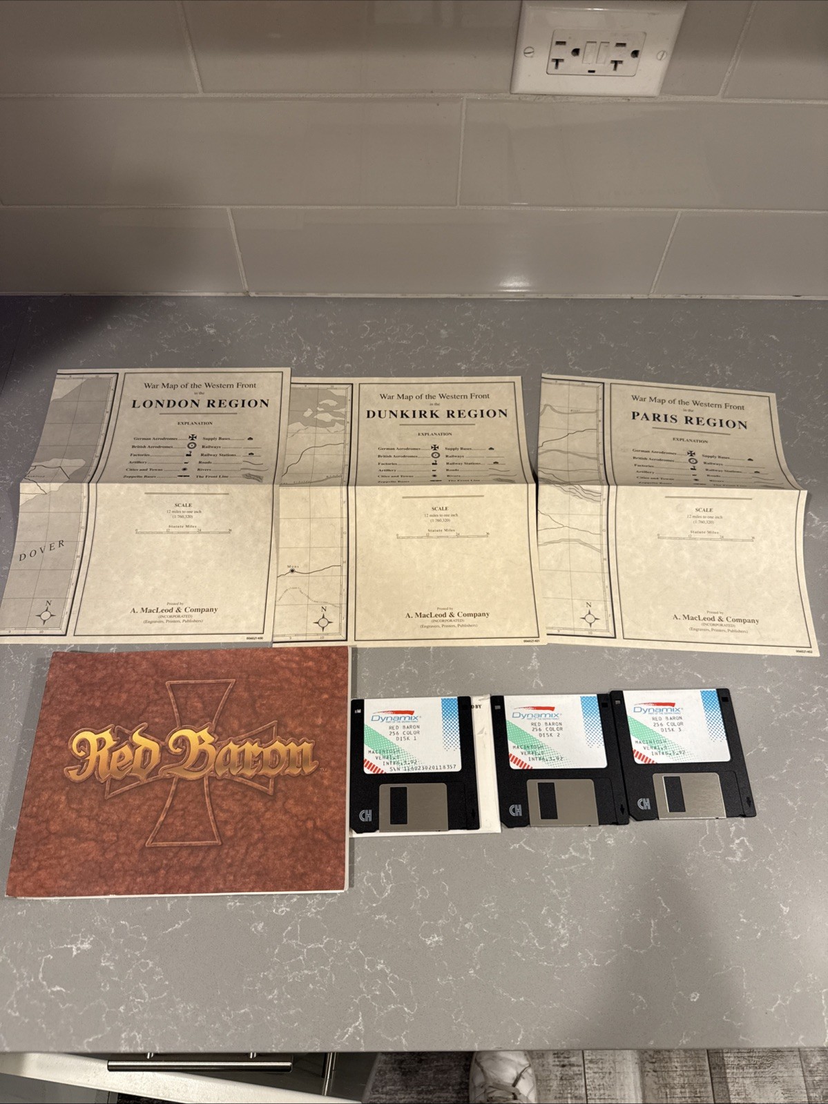 Sierra Dynamix Red Baron (1990) Game for Macintosh 3.5" Floppy Disk Mac