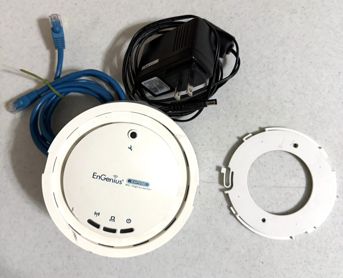 EnGenius EAP350 High-Power N300 Wireless Access Point with Power Supply & Mount