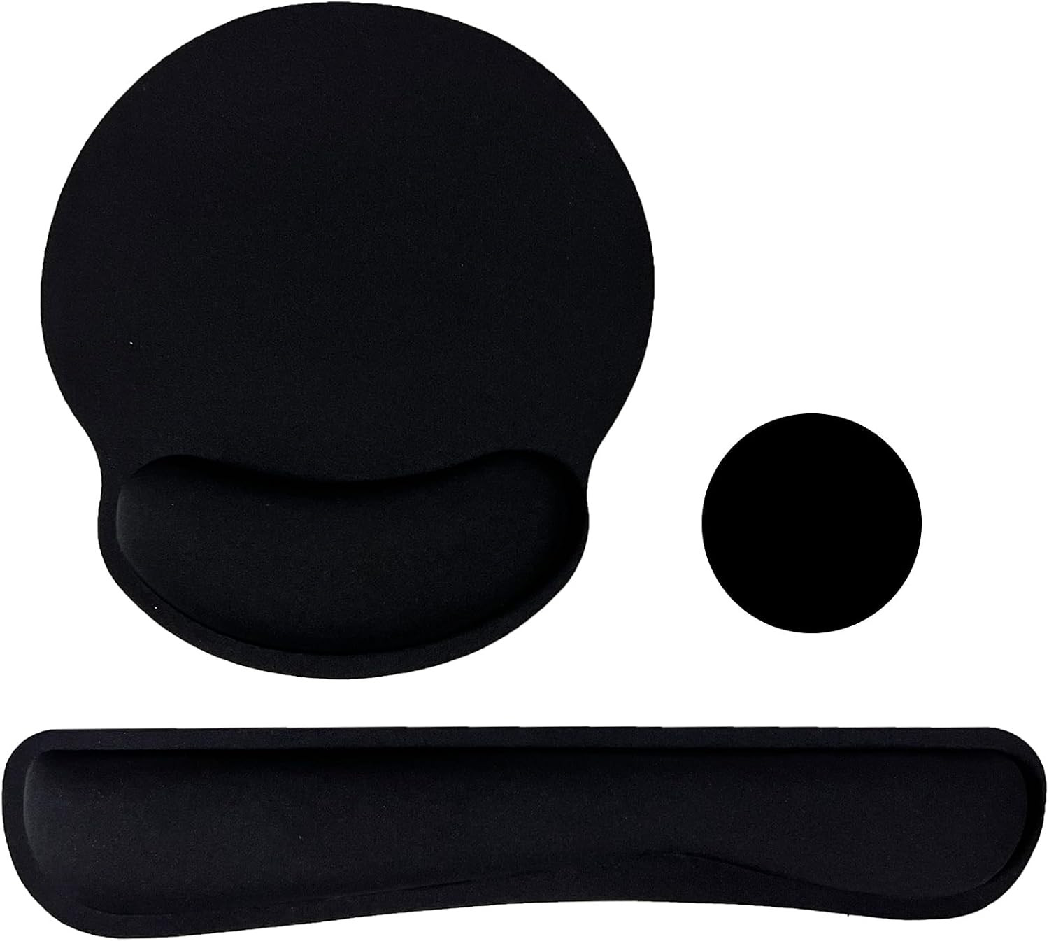 Keyboard Wrist Rest Pad Mouse Pad with Wrist Support Set of 3, Mousepad with Non
