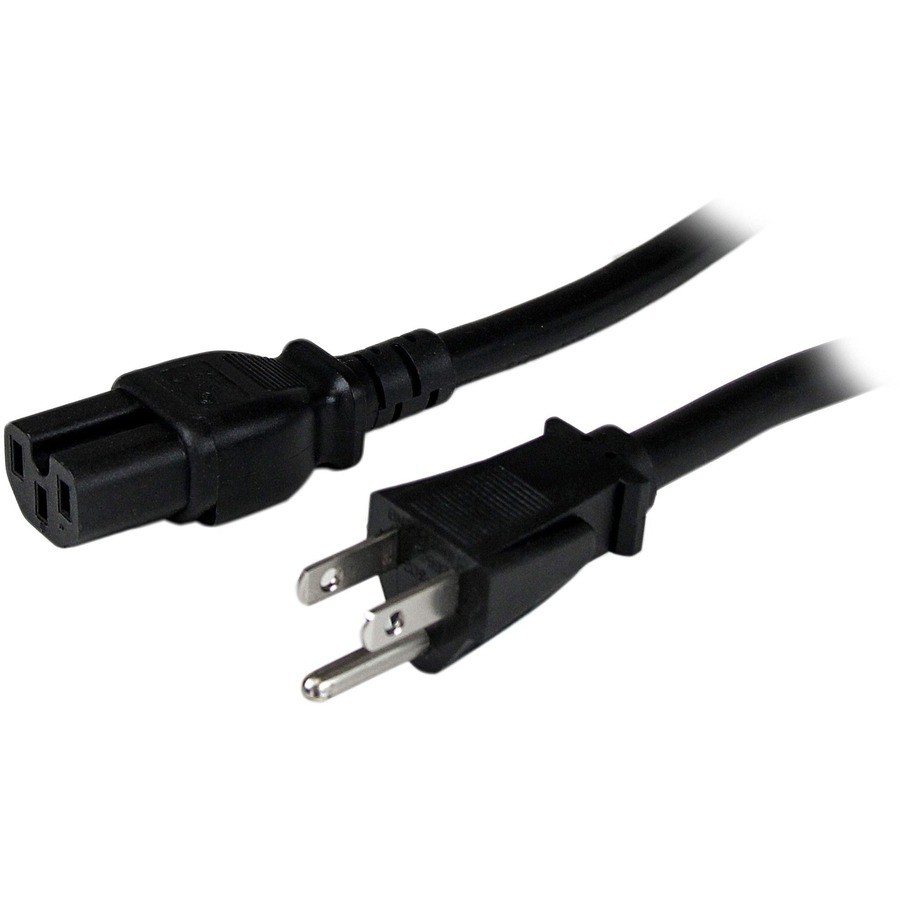 StarTech 4 ft Heavy Duty 14 AWG Computer Power Cord 5-15P to C15 PXT515C154