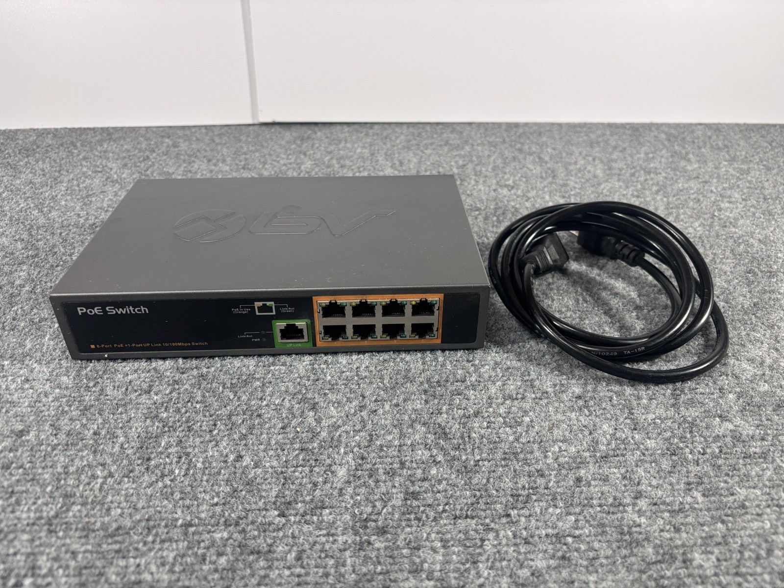 BV-Tech POE-SW801 8 PoE+ Ports With 1 Ethernet Uplink 120W Black 