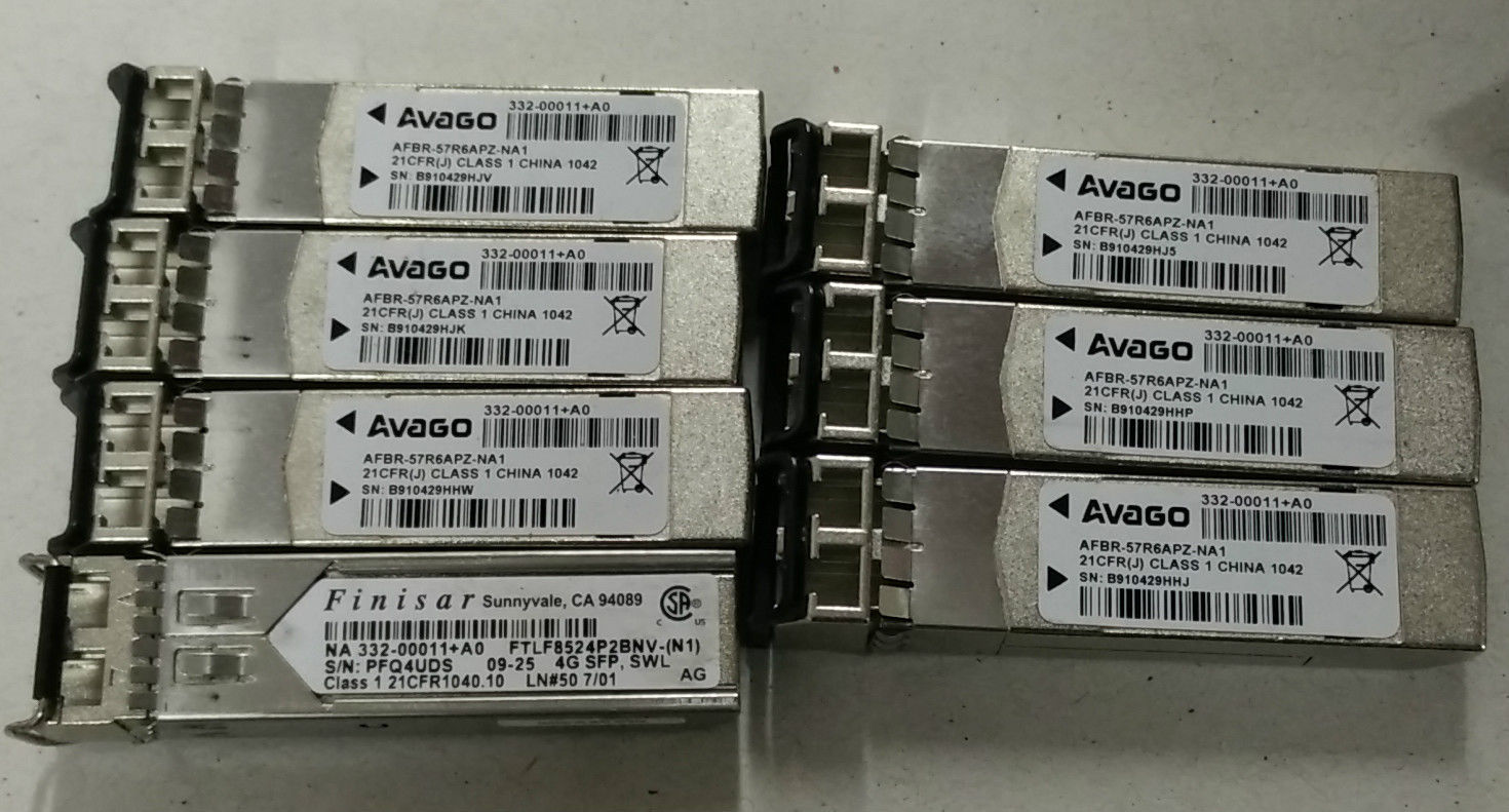 31x NetApp 332-00011+A0 4GB SFP Transceiver Finisar FTLF8524P2BNV-(N1)