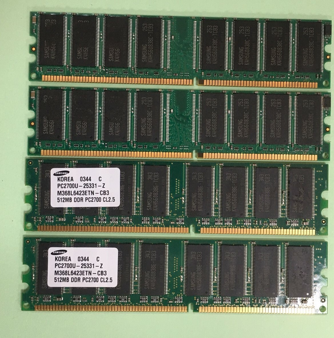 Samsung 512 MB DIMM 266 MHz DDR Memory (M368L6423ETN-CB3)