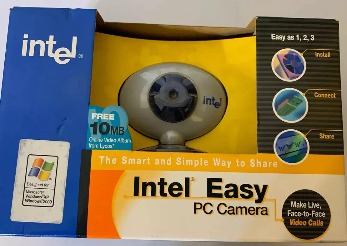 Vtg intel easy pc camera 2001 New