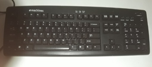 eMachines KB-9908 Wired Keyboard with desktop receiver 