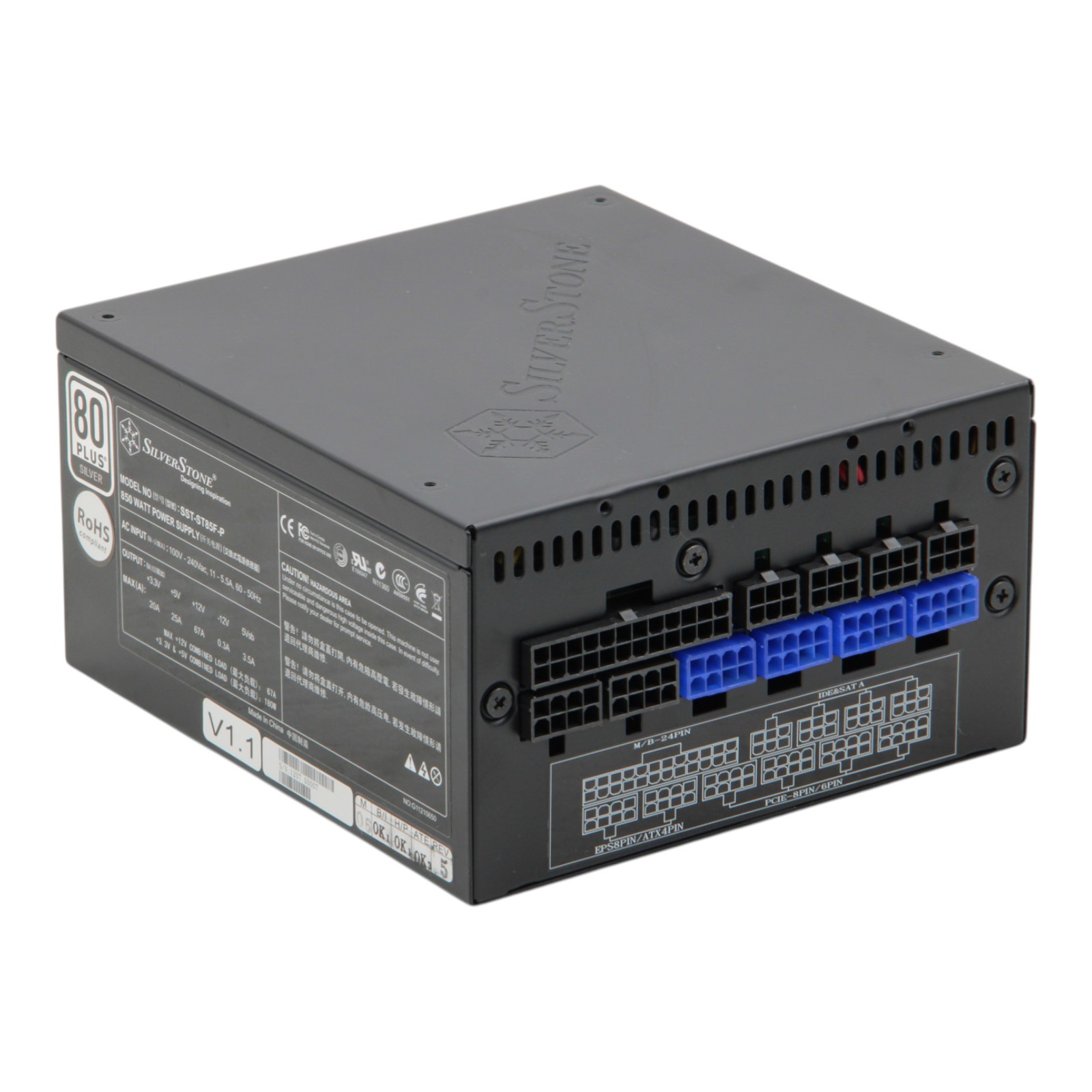 Silverstone Strider Plus 850W SST-ST85F-P 80+ Silver Modular ATX PSU Power Supply