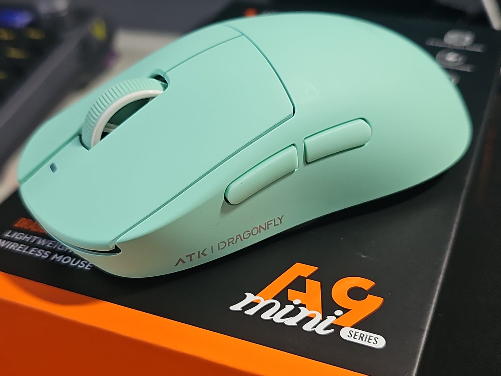 ATK Gear A9 Mini Ultimate+ Dragonfly Superlight Wireless Gaming Mouse Aqua Green