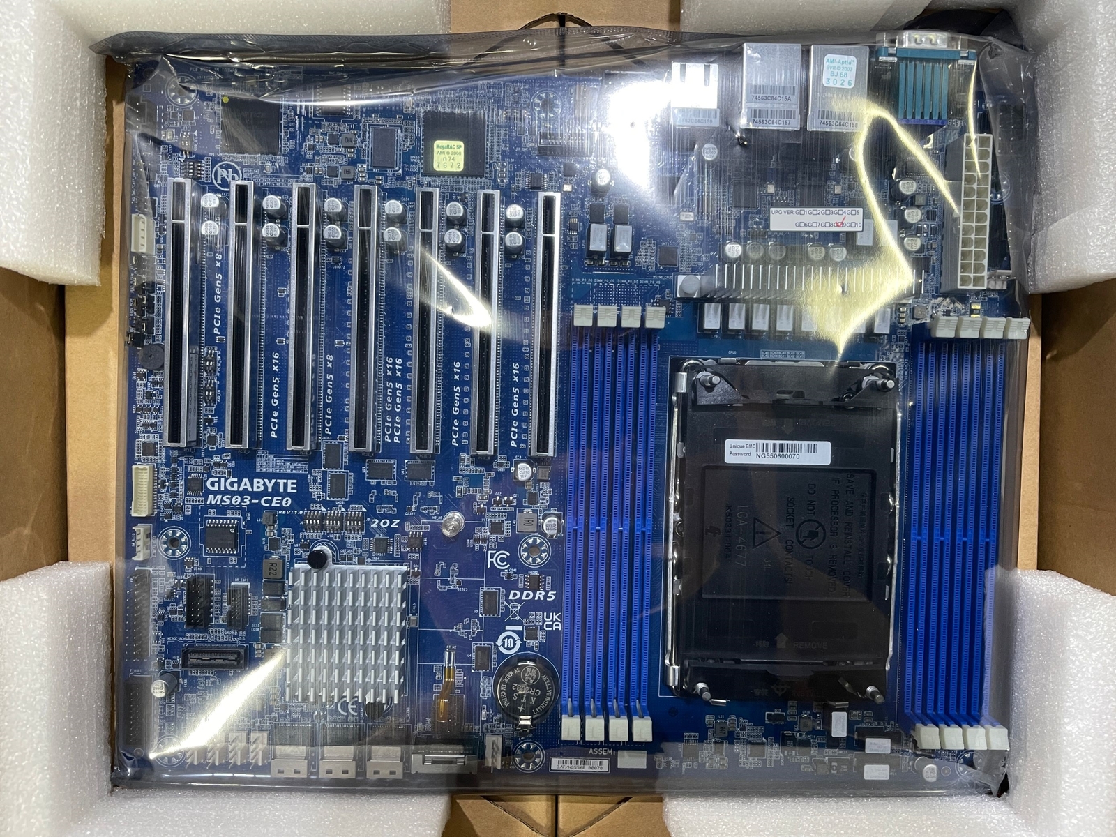 Gigabyte MS03-CE0 Server Motherboard(ATX/LGAC4677/single)