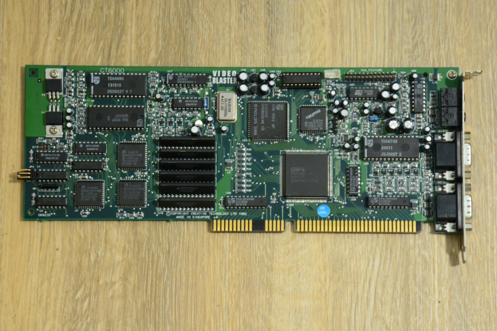Creative Video Blaster CT6000 | 16-bit ISA | 2x VGA, 2x 3.5mm | AS-IS UNTESTED